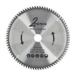 Zaagblad Ø250 mm 30as 80T 2-force