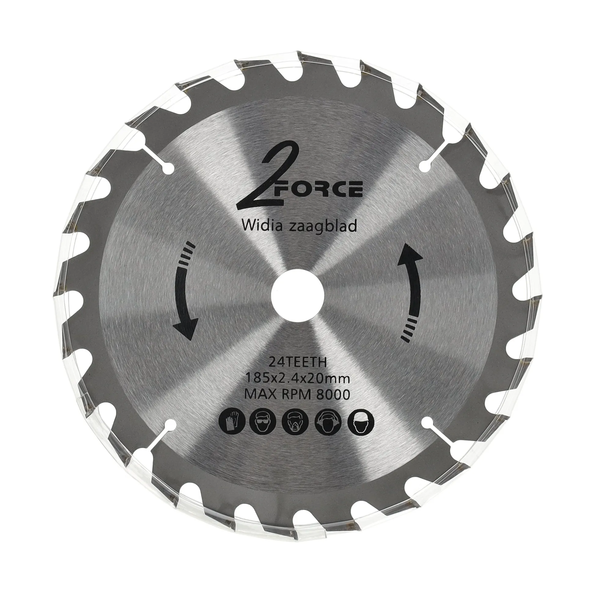Zaagblad Ø185 mm 20as 24T 2-force