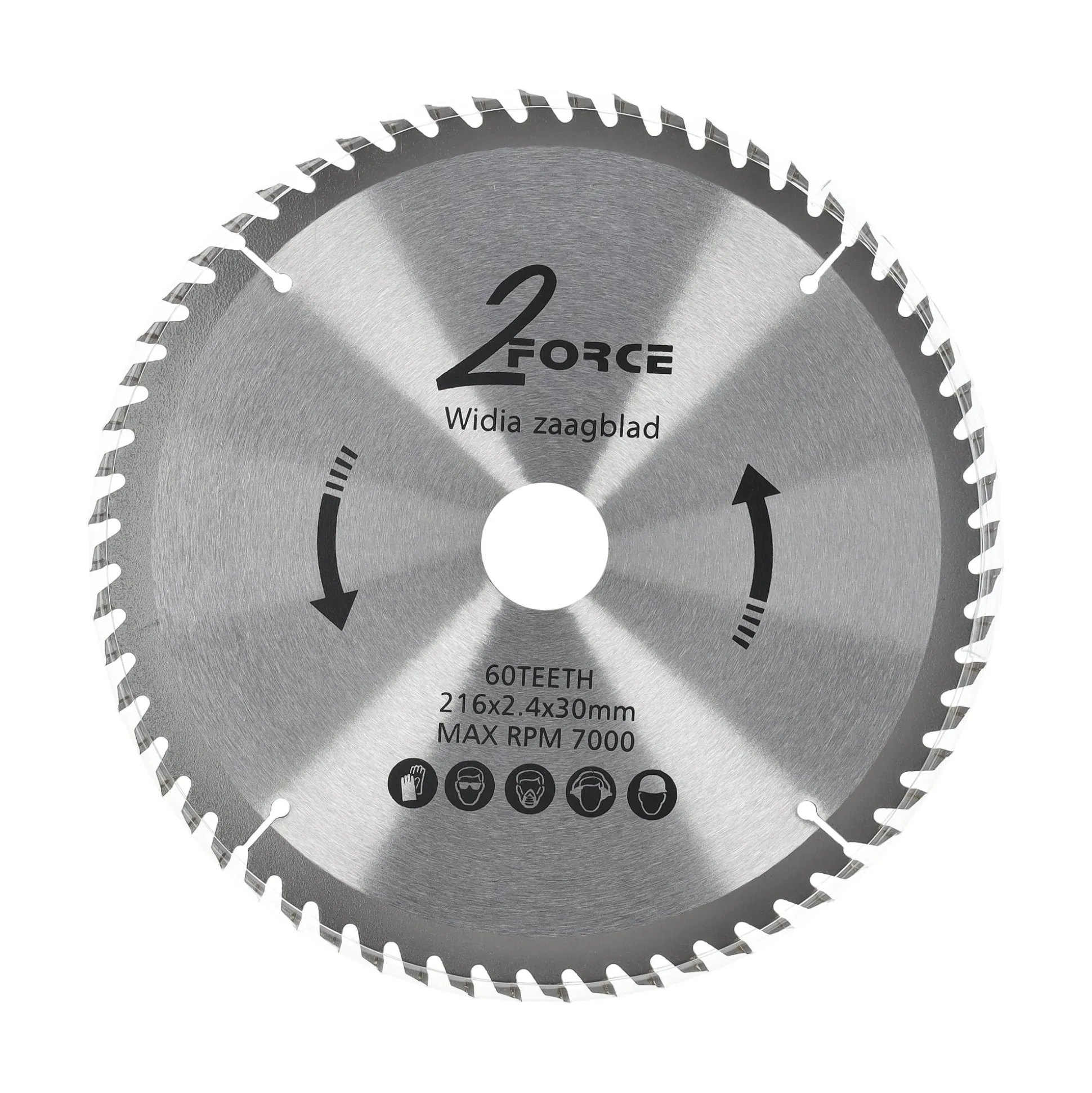 Zaagblad Ø216 mm 30as 60T 2-force