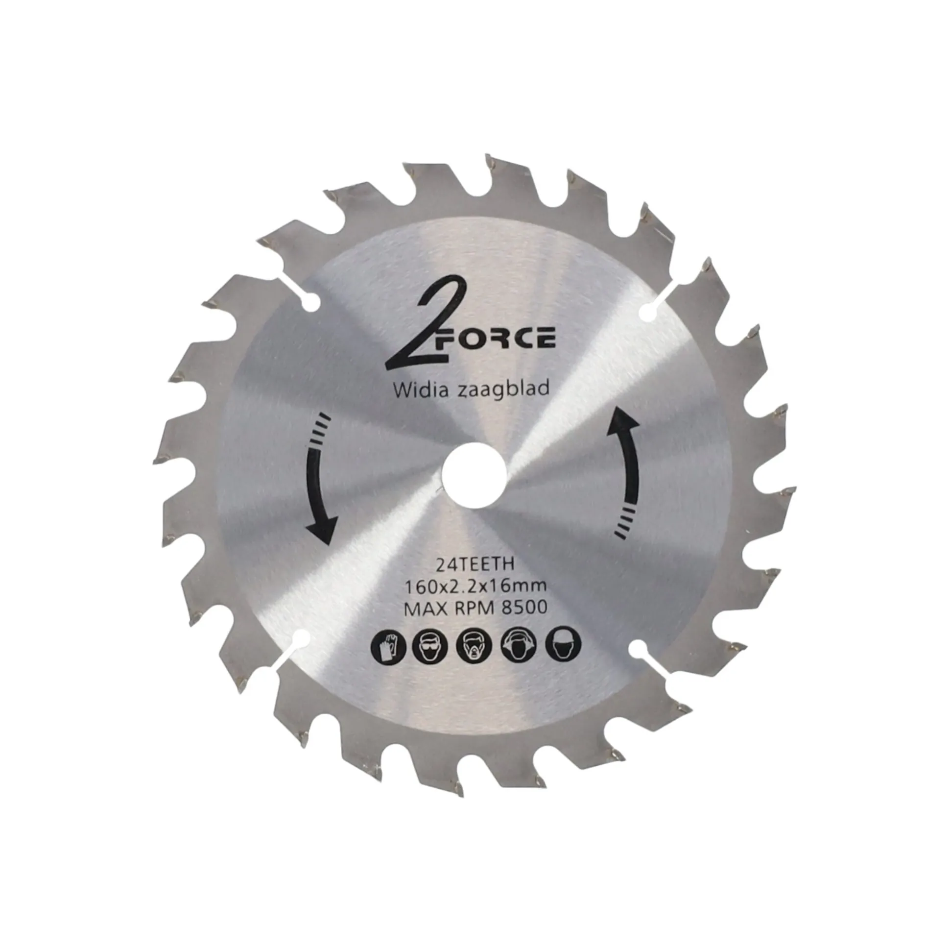 Zaagblad Ø160 mm 16as 24T 2-Force