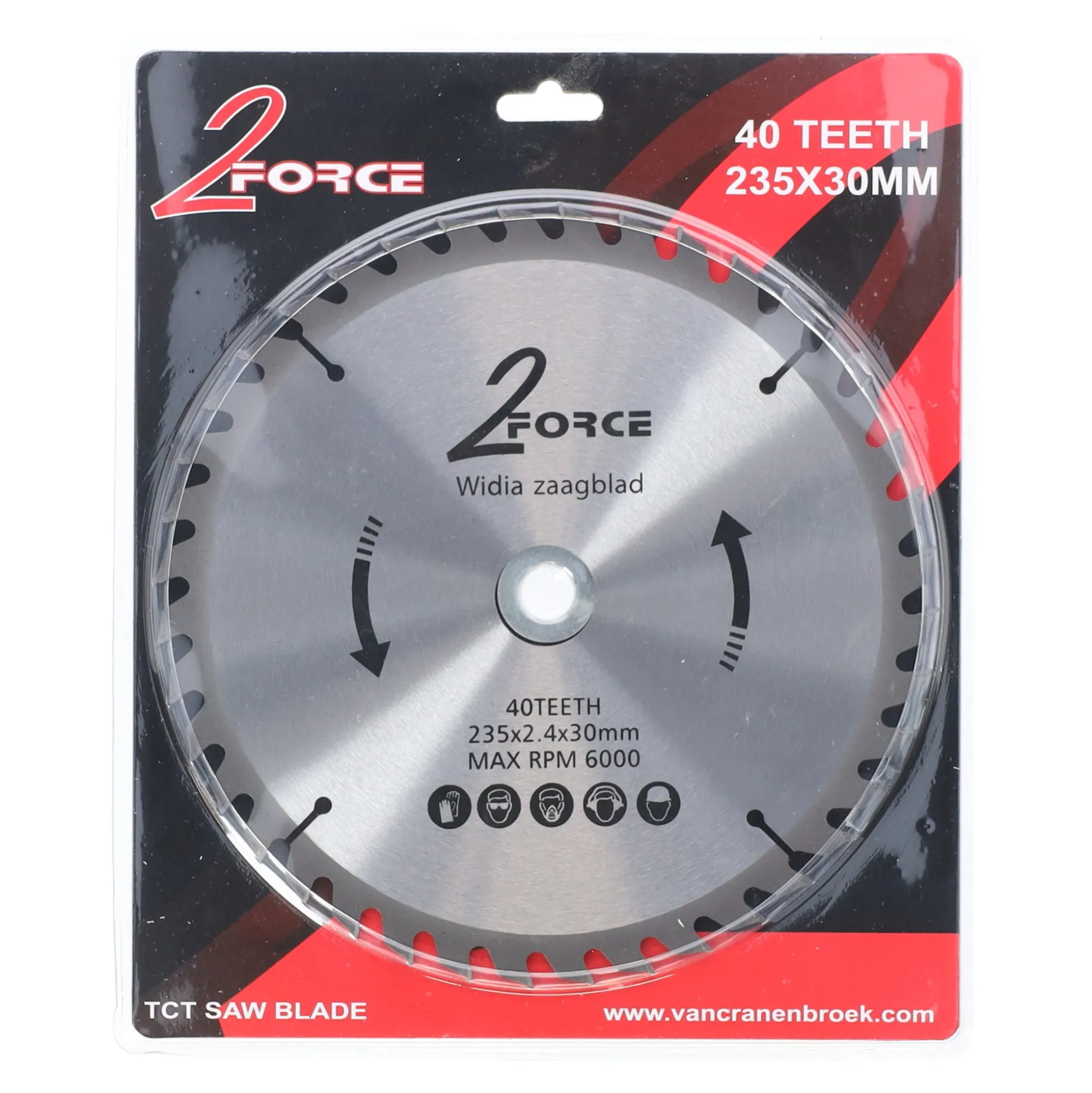 Zaagblad Ø235 mm 30as 40T 2-Force