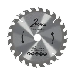Zaagblad Ø165 mm 20as 24T 2-force