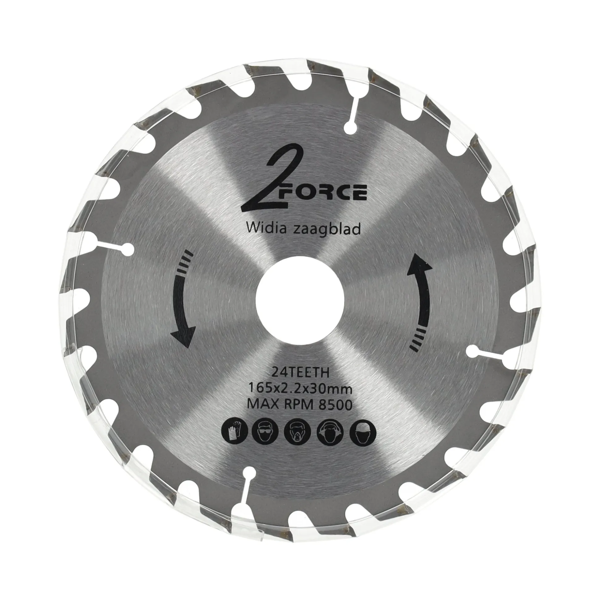 Zaagblad Ø165 mm 30as 24T 2-force
