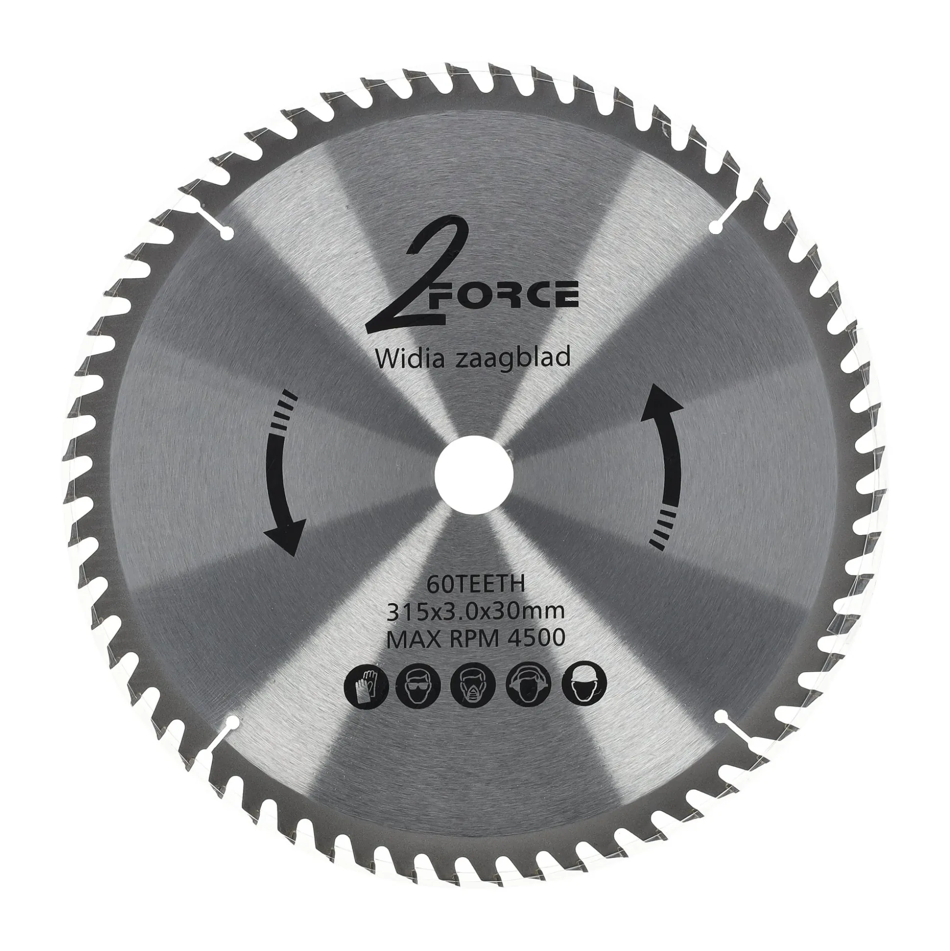 Zaagblad 315 mm 30as 60T 2-force