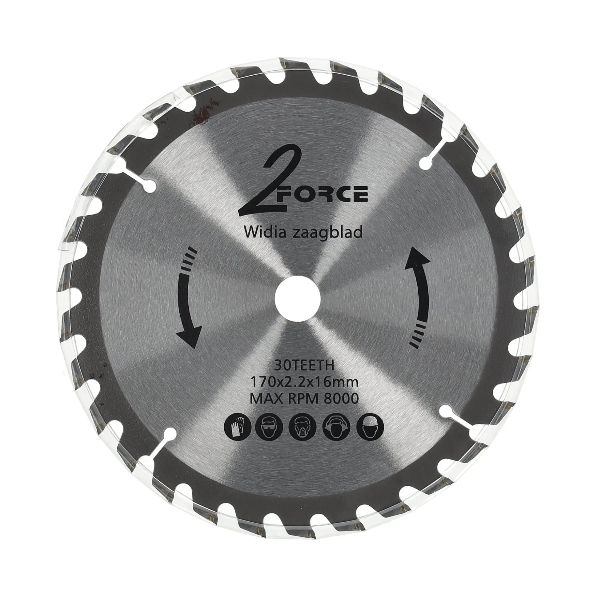Zaagblad Ø170 mm 16as 30T 2-force