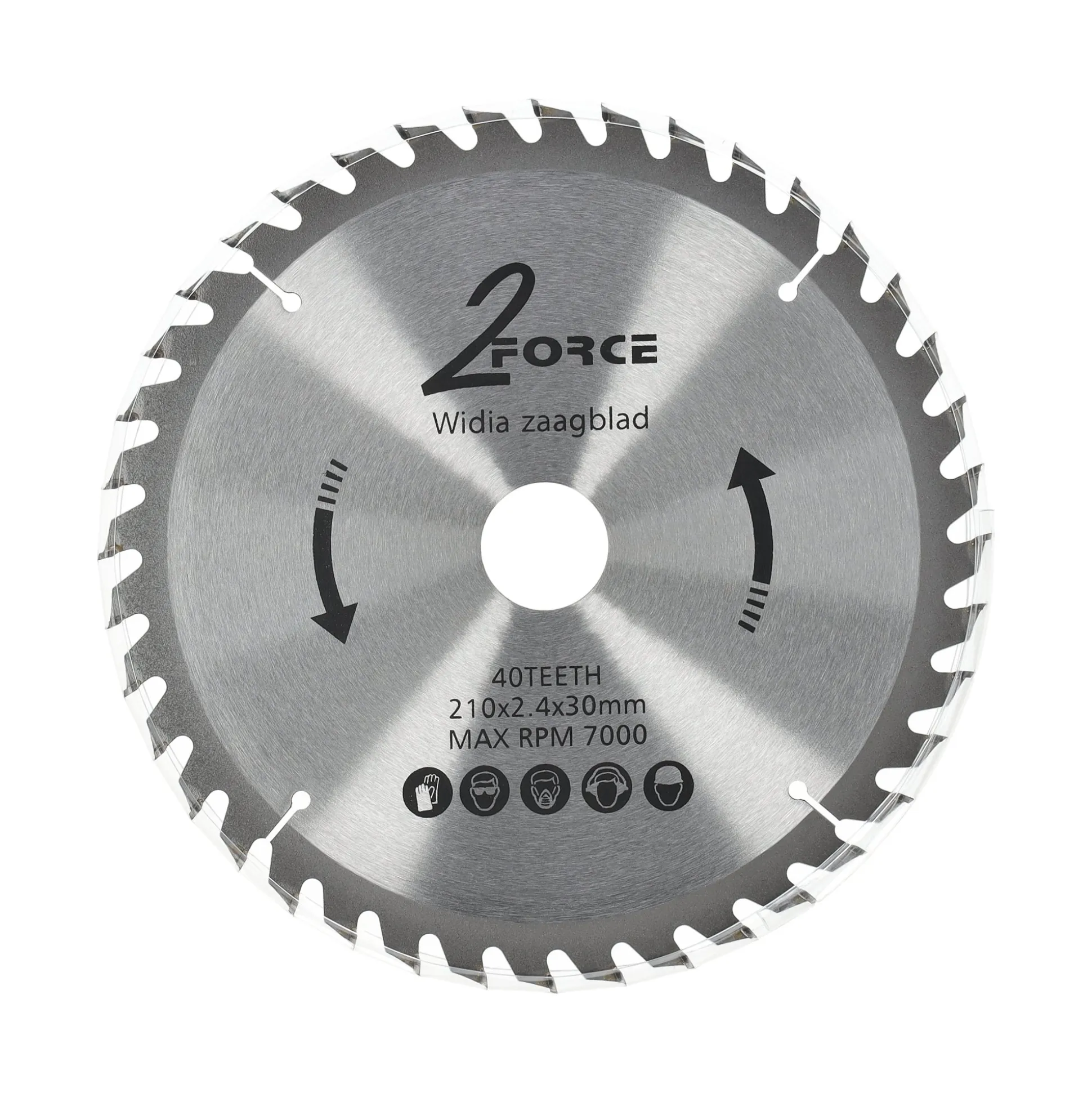Zaagblad Ø210 mm 30as 40T 2-force