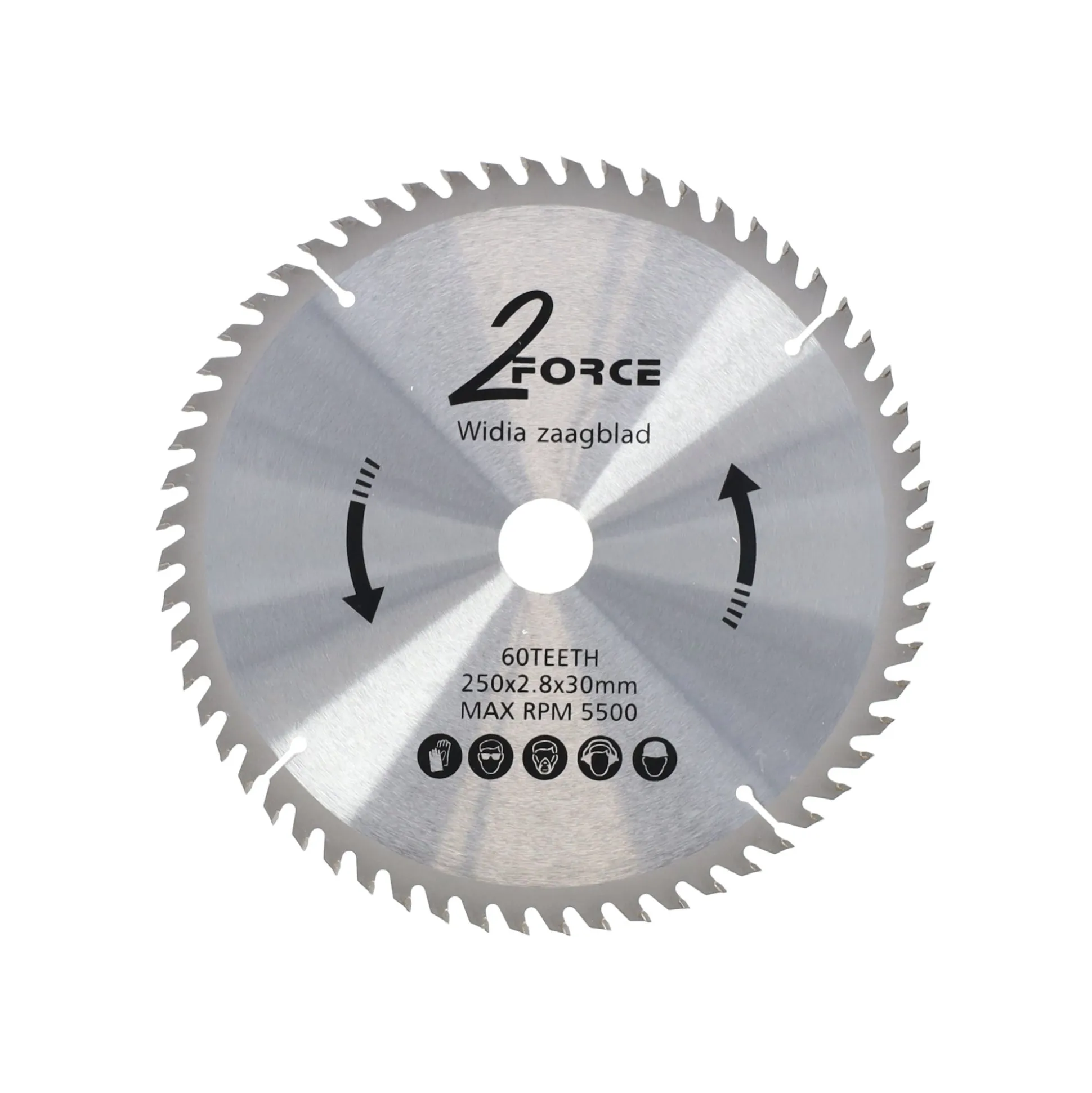 Zaagblad Ø250 mm 30as 60T 2-Force