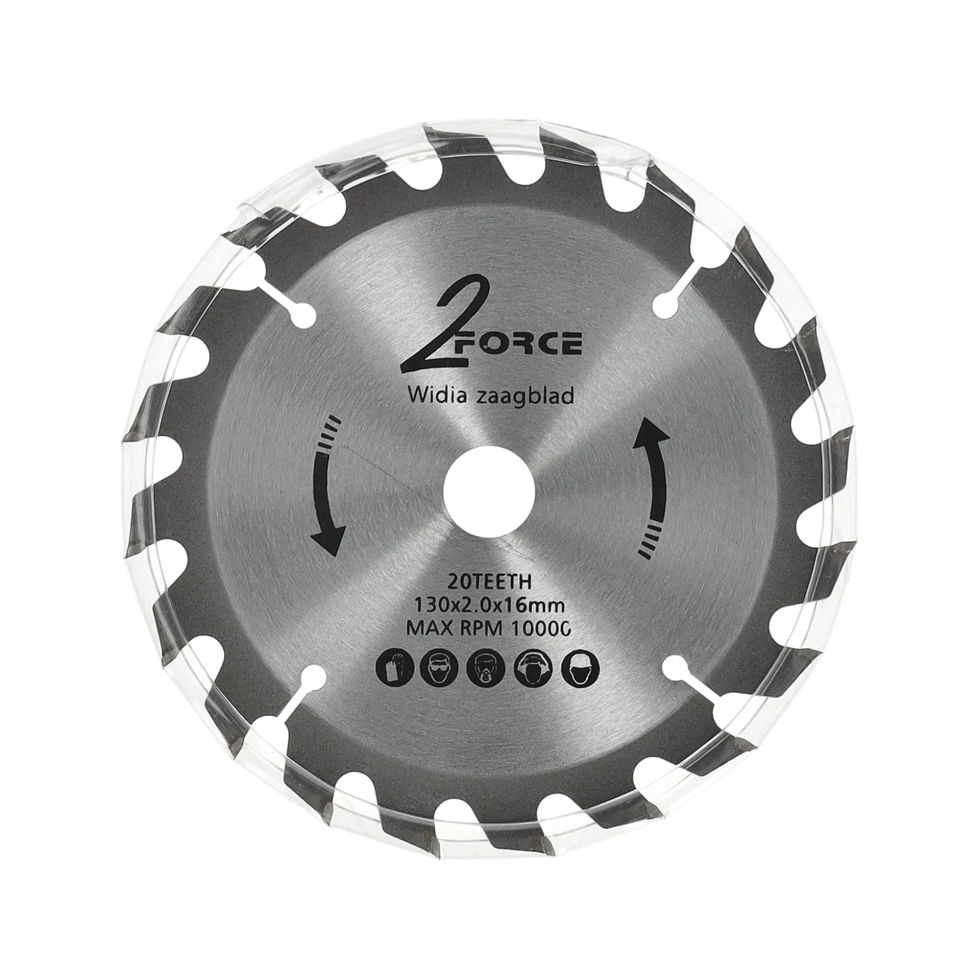Zaagblad Ø130 mm 16as 20T 2-force