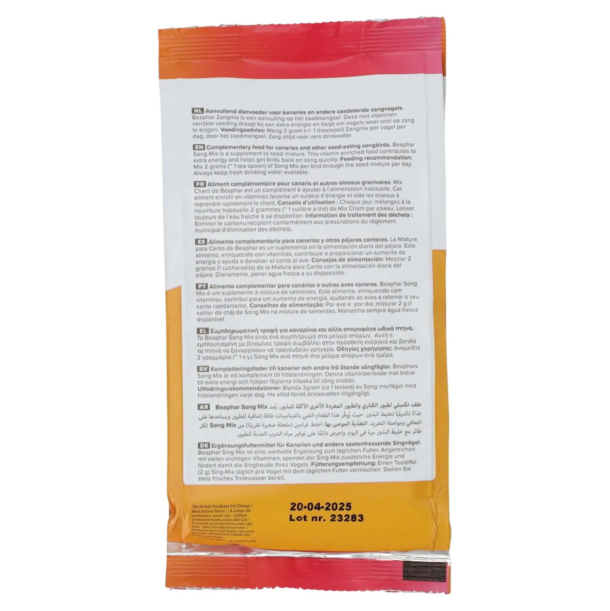 Zangmix kanarie 150gr Beaphar