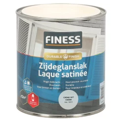 Zijdeglans crème wit 14204 750ml Finess