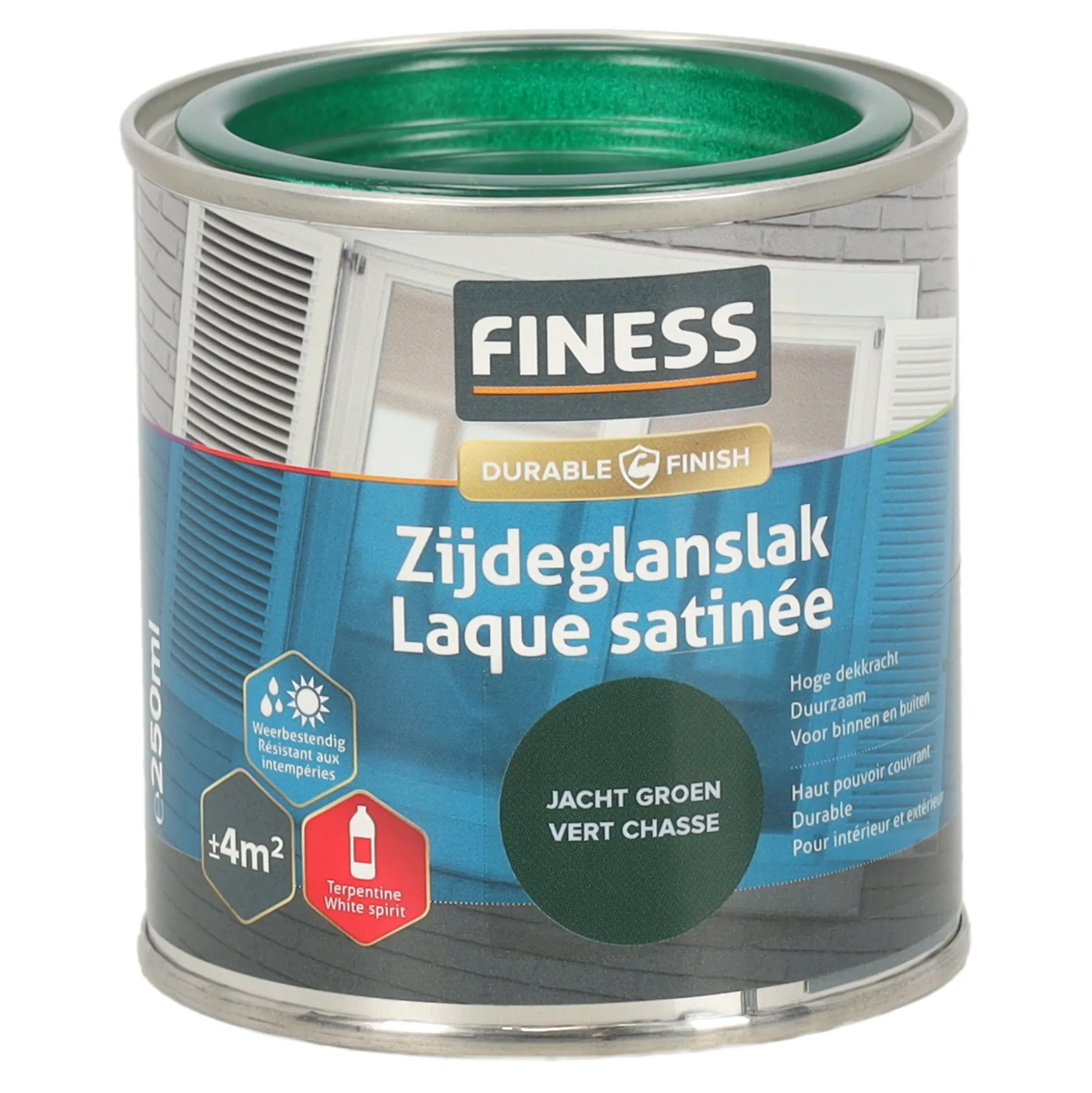 Zijdeglans jacht groen 1438 250ml Finess