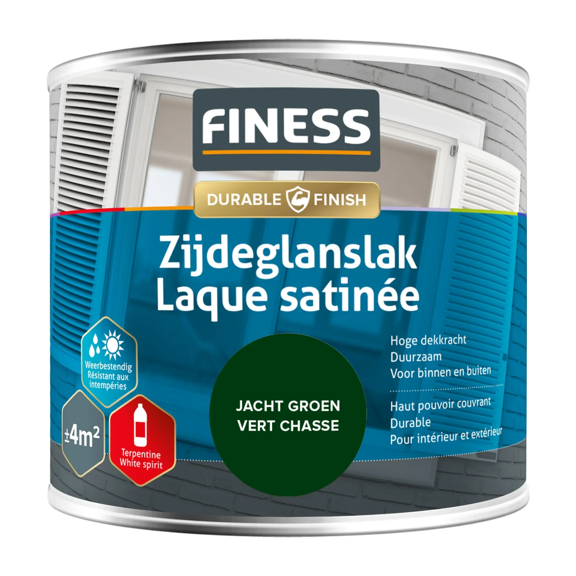 Zijdeglans jacht groen 1438 250ml Finess