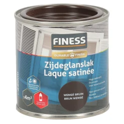 Zijdeglans wengé bruin 1449 250ml Finess