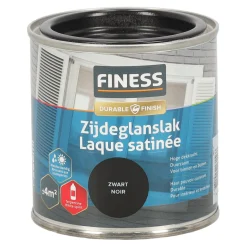 Zijdeglans zwart 1428 250ml Finess