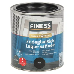 Zijdeglans zwart 1428 750ml Finess