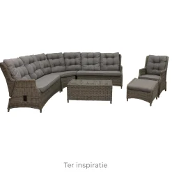 2-zits bank rechts Aprano verstelbaar willow grey