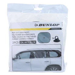 Zonnescherm zwart 36x44cm 2st Dunlop