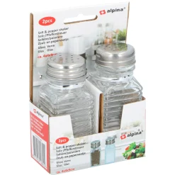 Zout en peper vat 9 x 4 cm 2st. Alpina