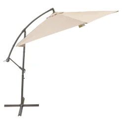 Zweefparasol Segni grijs/zand 3 meter