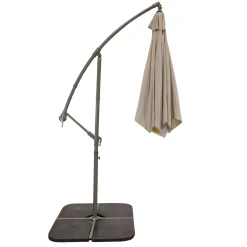 Zweefparasol Segni grijs/zand 3 meter