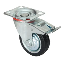 Zwenkwiel met rem 75mm